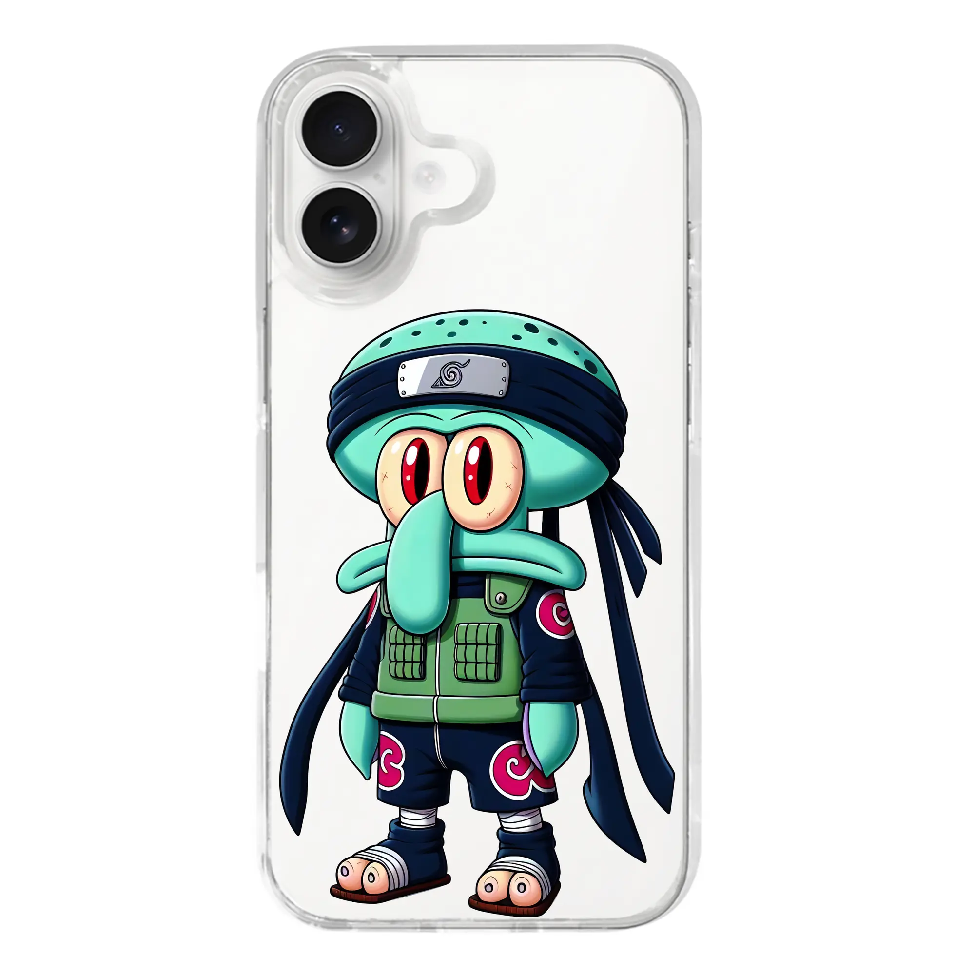 スポンジボブ グッズ イカルド - iPhone 17シリーズ 透明スマホケース – 薄型・耐衝撃・精密フィット保護カバー